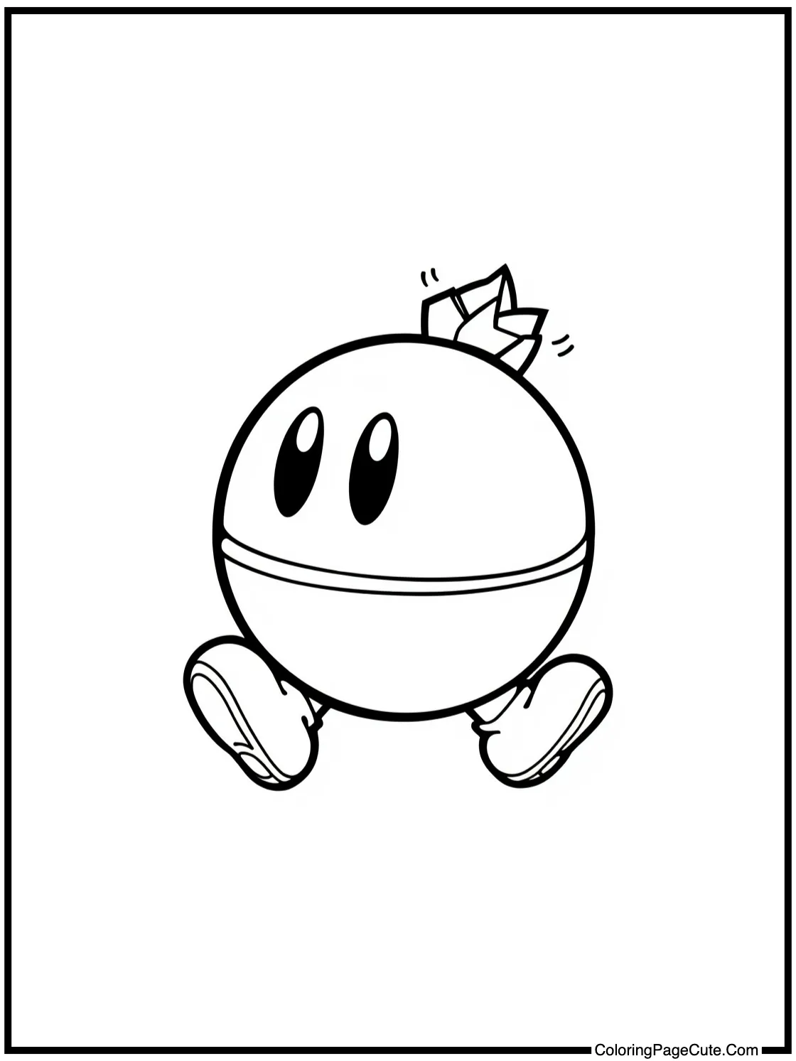 Bob-omb walking cheerfully