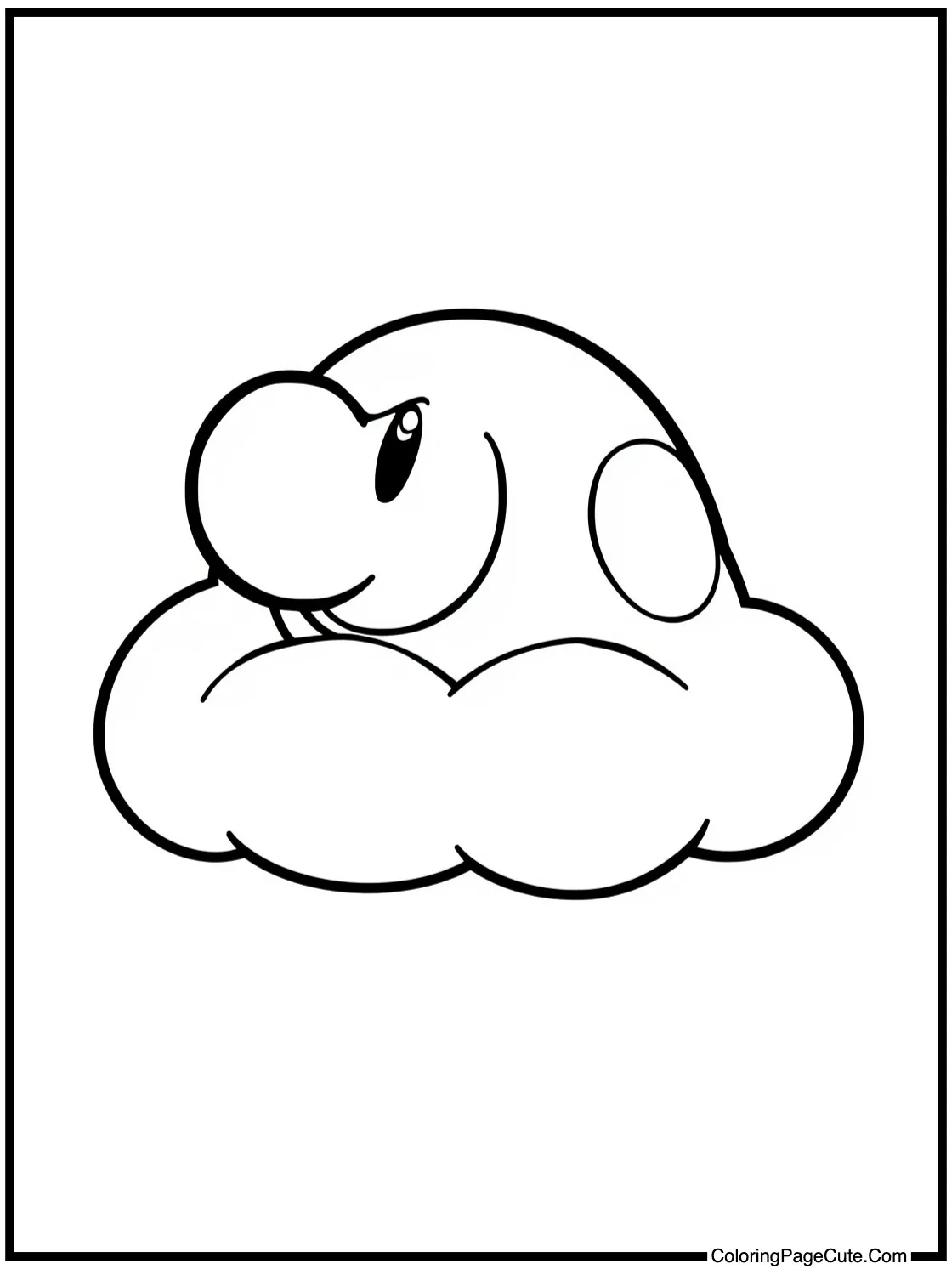 Lakitu cloud floating