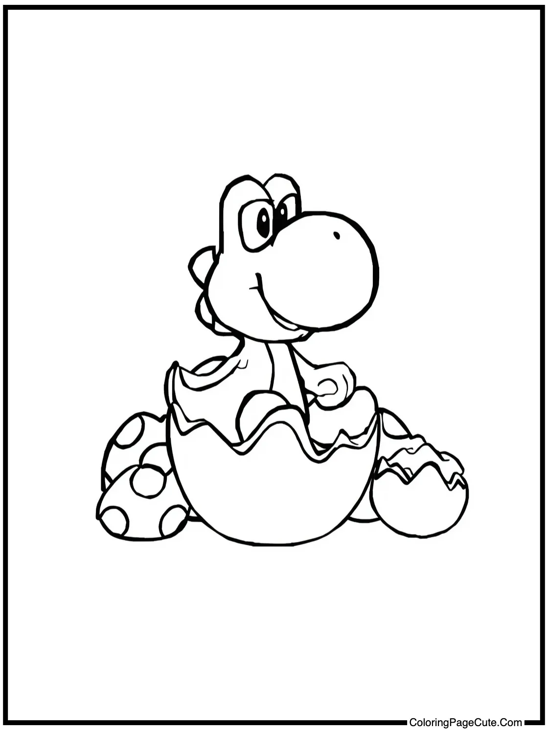 Yoshi's eggs hatching