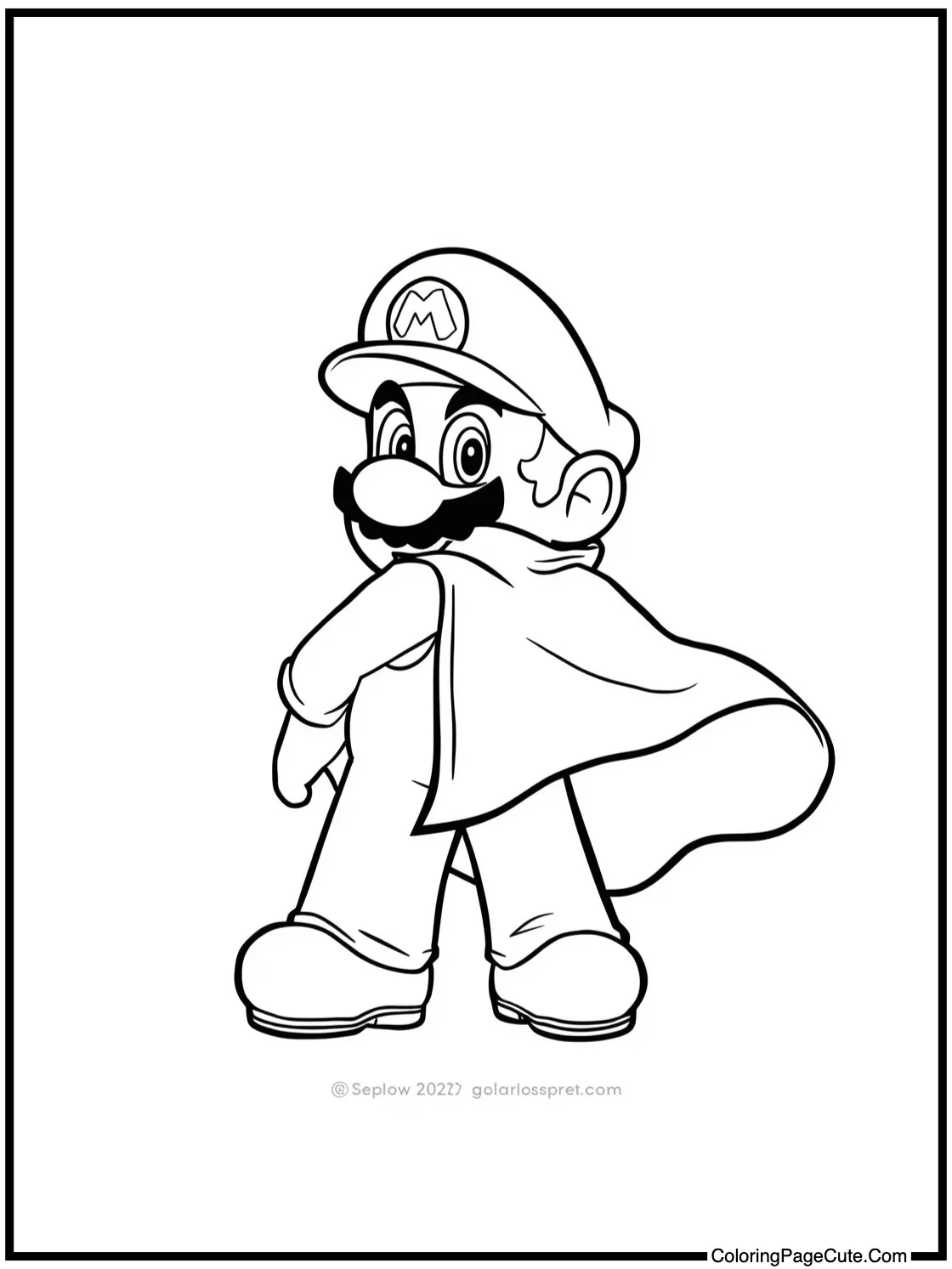 Feather cape flowing