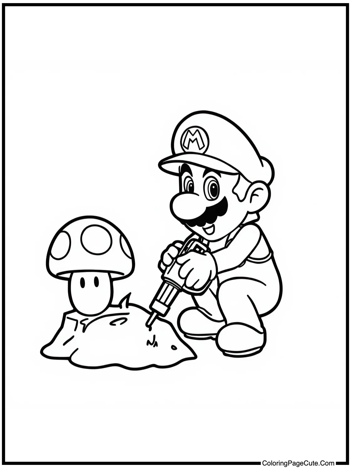 Drill Mushroom digging