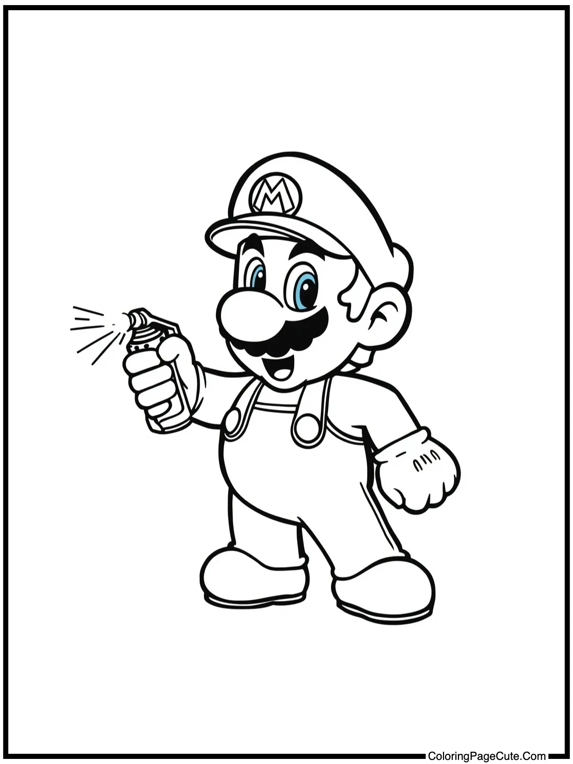 Elephant Mario spraying