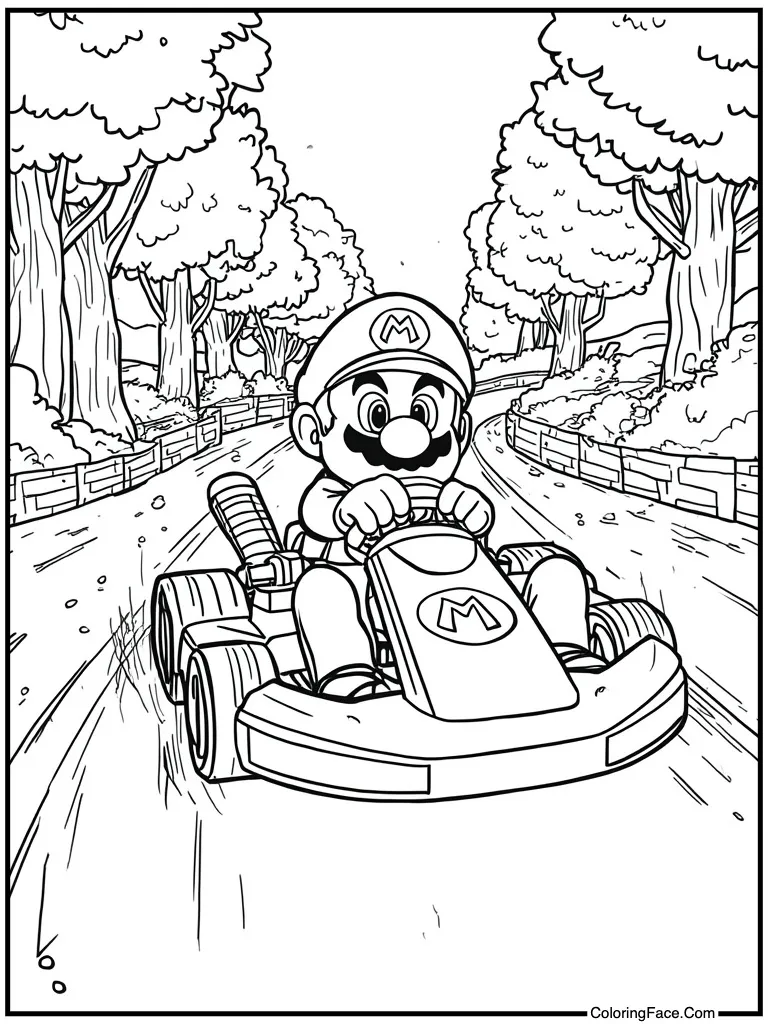 Hero driving fast kart