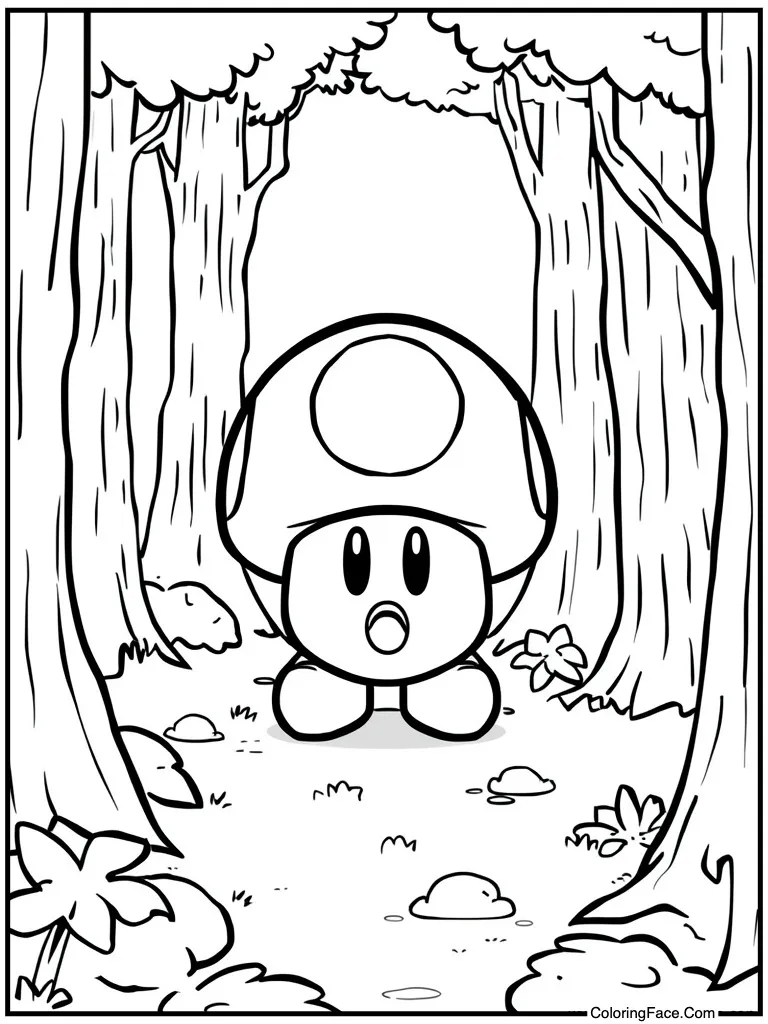 Brown mushroom bad guy