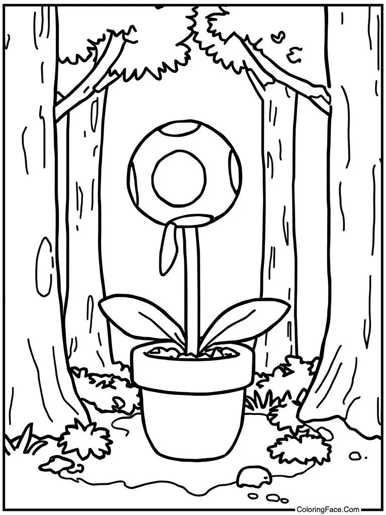 Biting plant sharp teeth