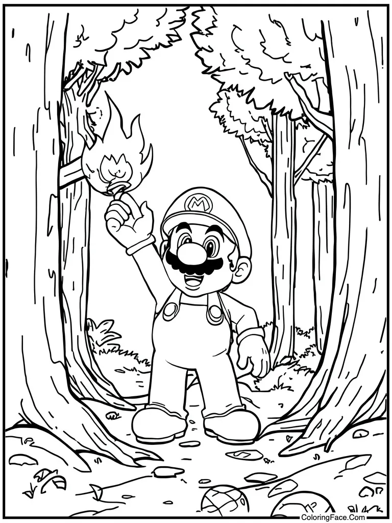 Giant king breathing flames