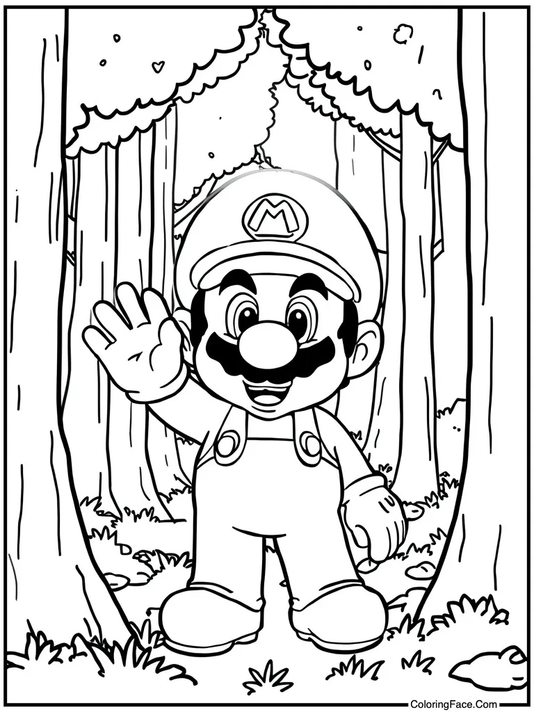 Mushroom retainer waving hand