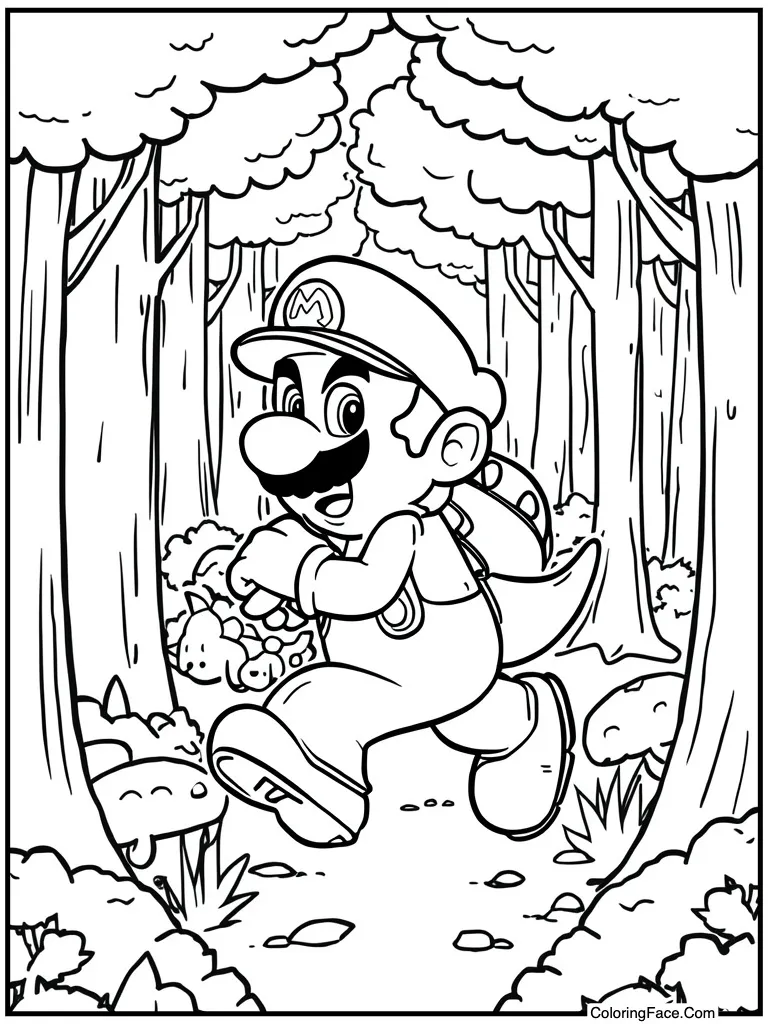 Green dino carrying hero