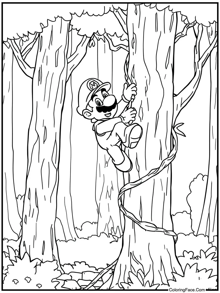 Climbing green beanstalk vine