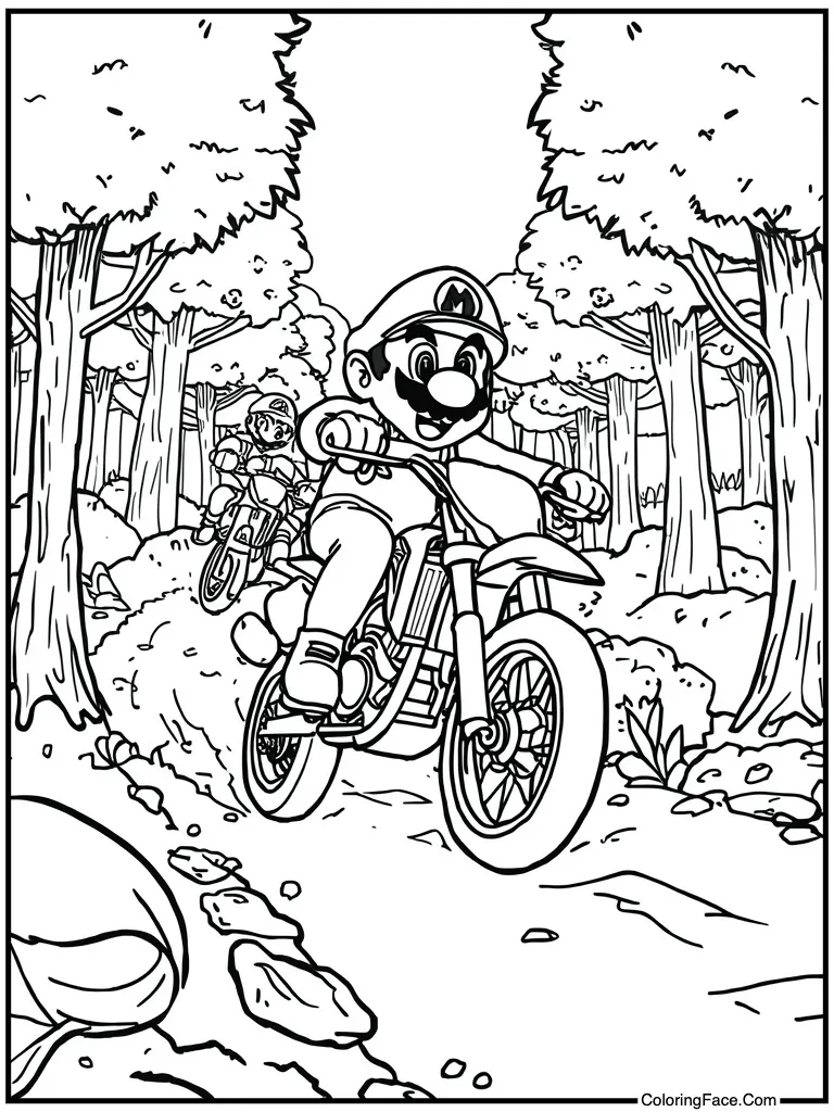 Racing on motorbike fast