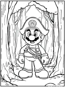 Super Mario Coloring Pages For Adults