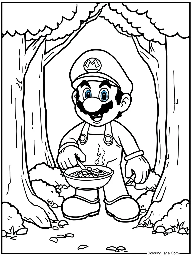 Chef outfit cooking food