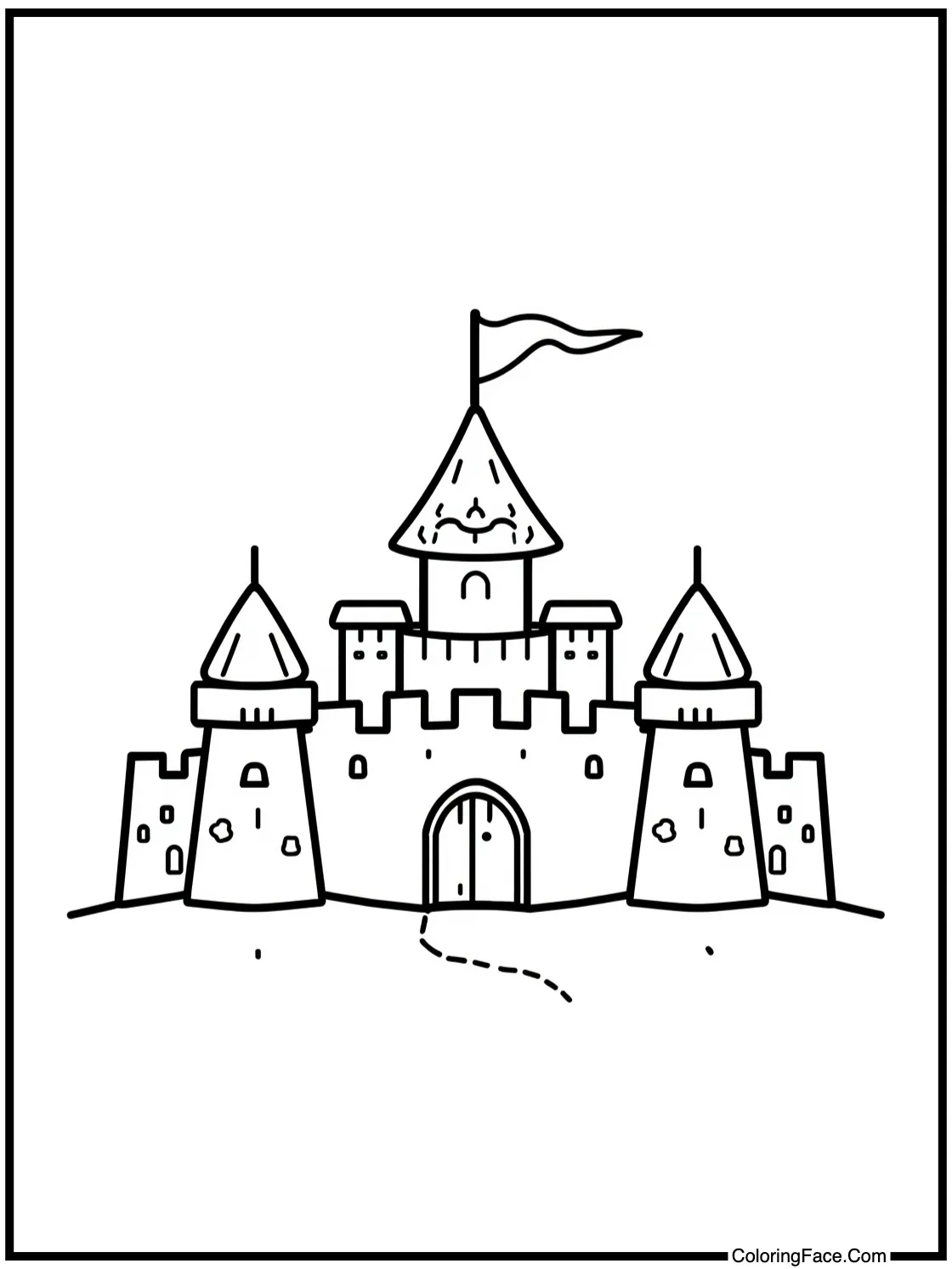 building sandcastles.