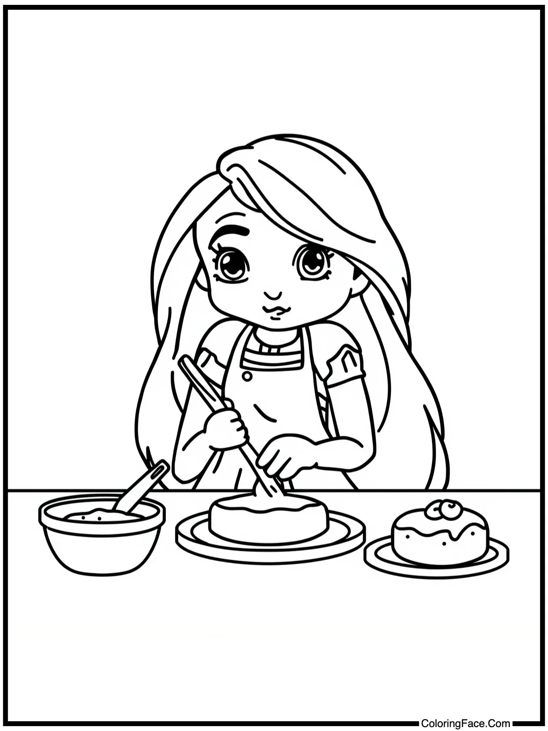 Baking delicious treats.