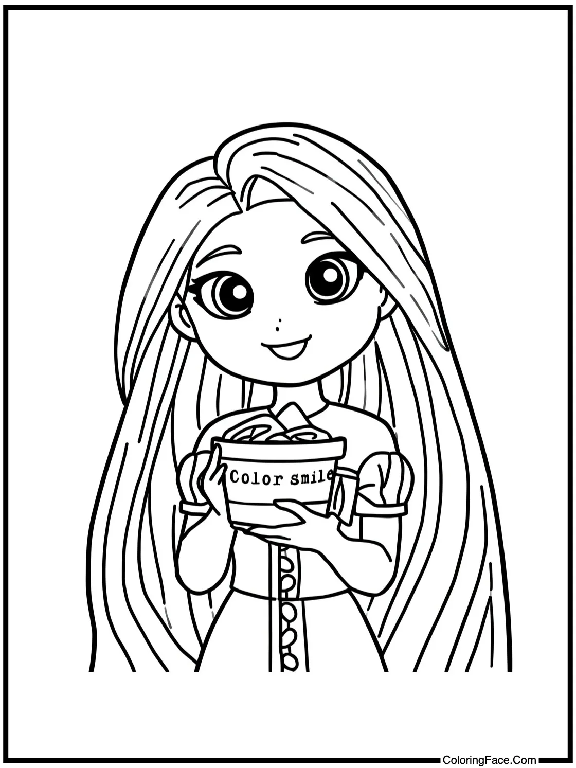 Offering a warm smile.