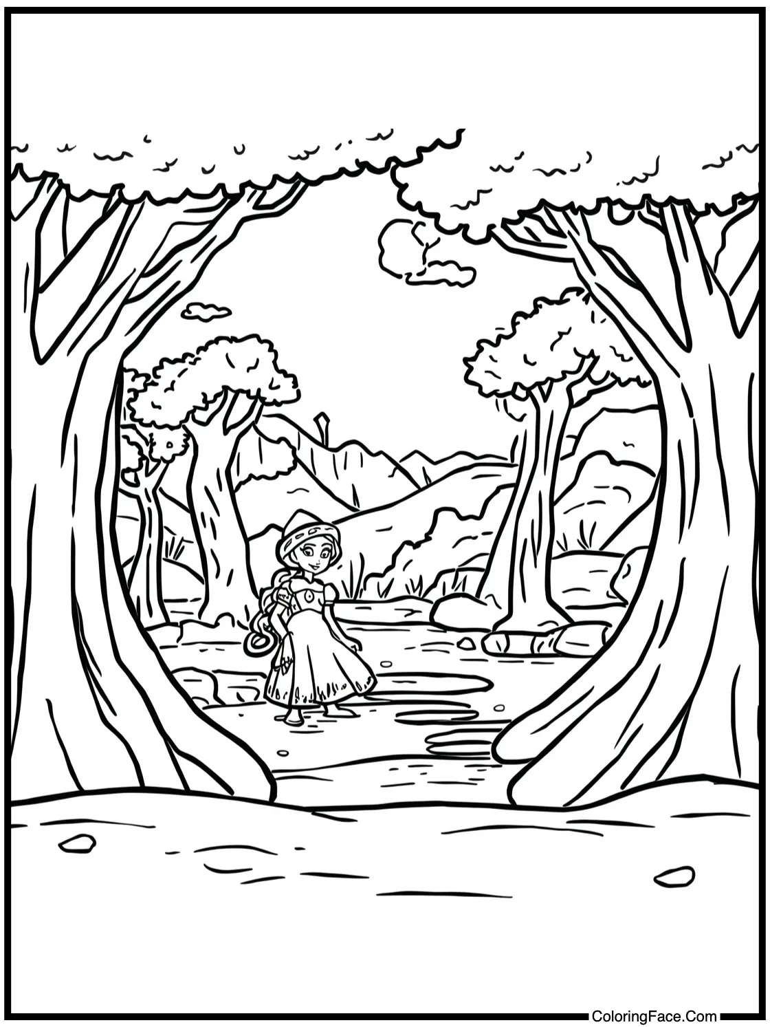 Sketching the scenery.