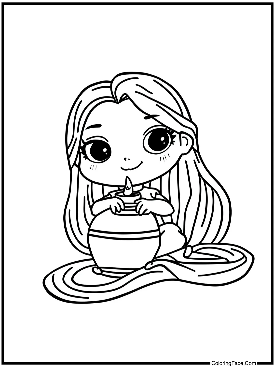 Creating pottery pieces.