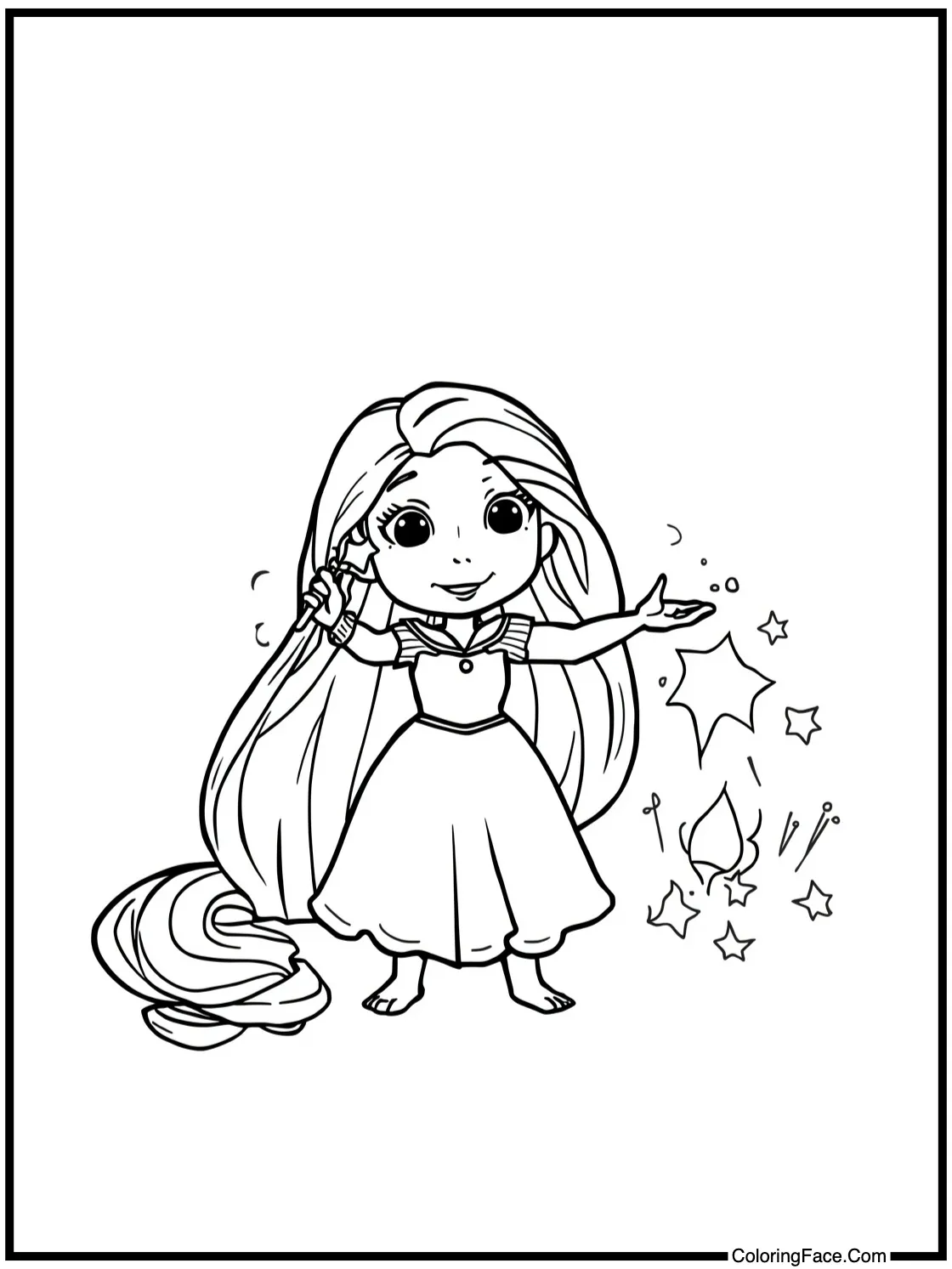 Practicing magic spells.