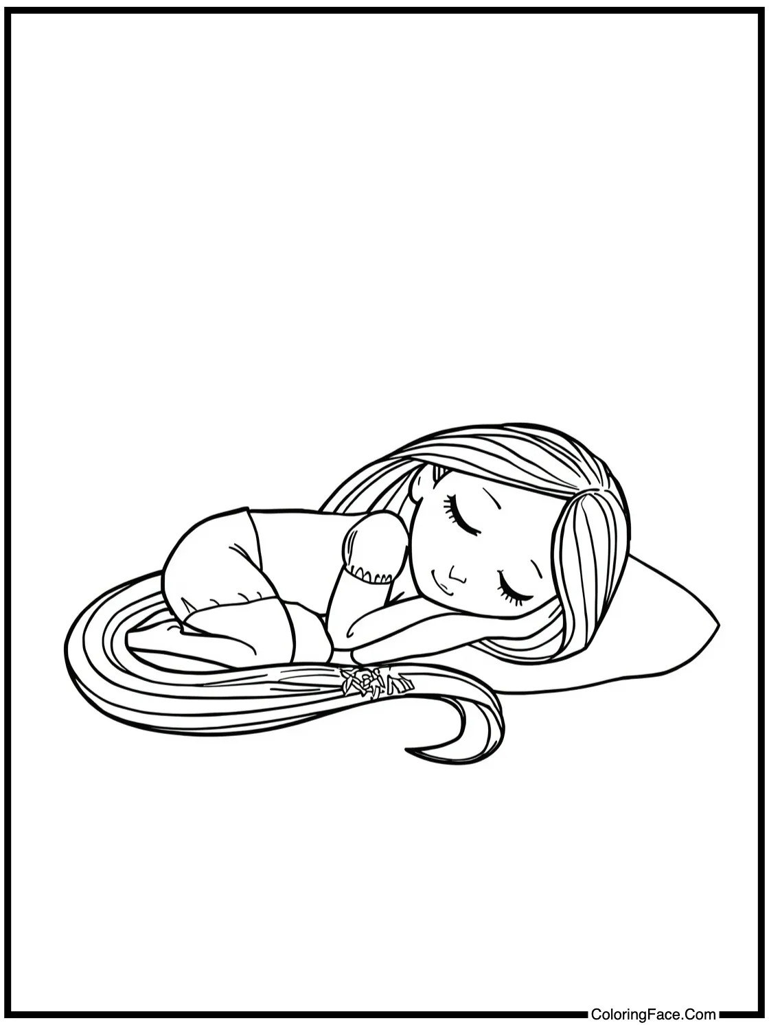 Enjoying a peaceful nap.