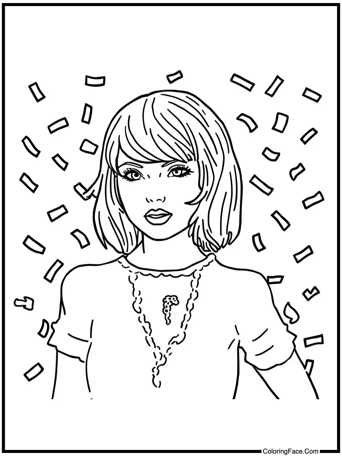 with confetti falling