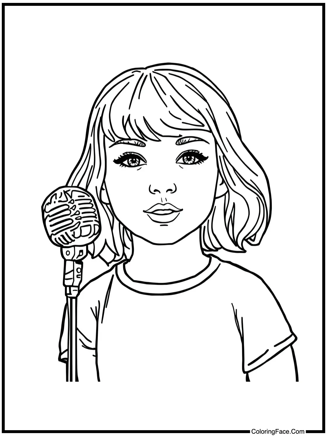 holding a microphone