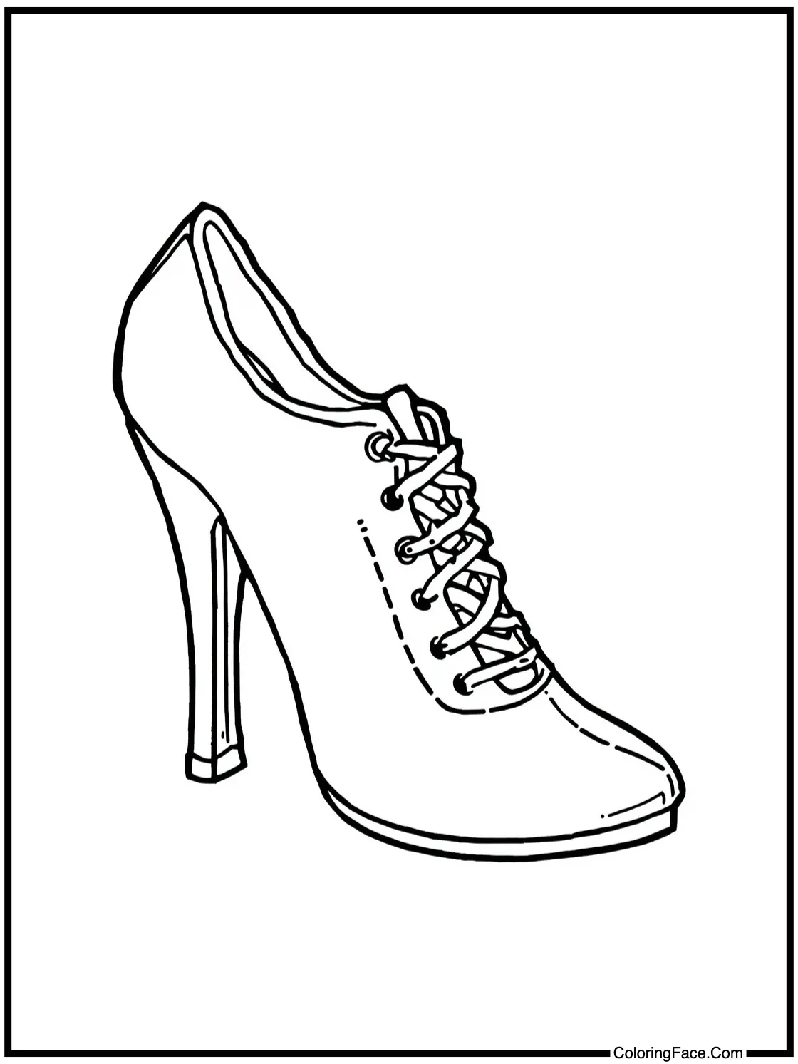 with sparkling shoes