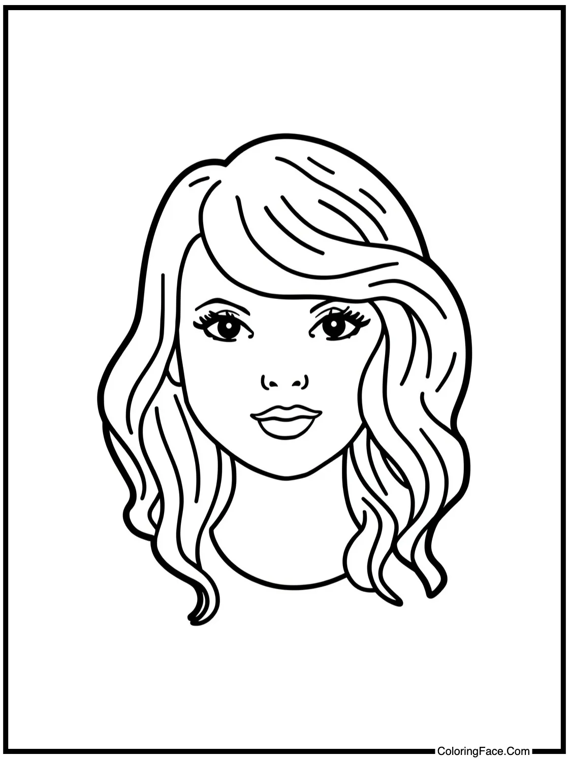 with a sweet expression