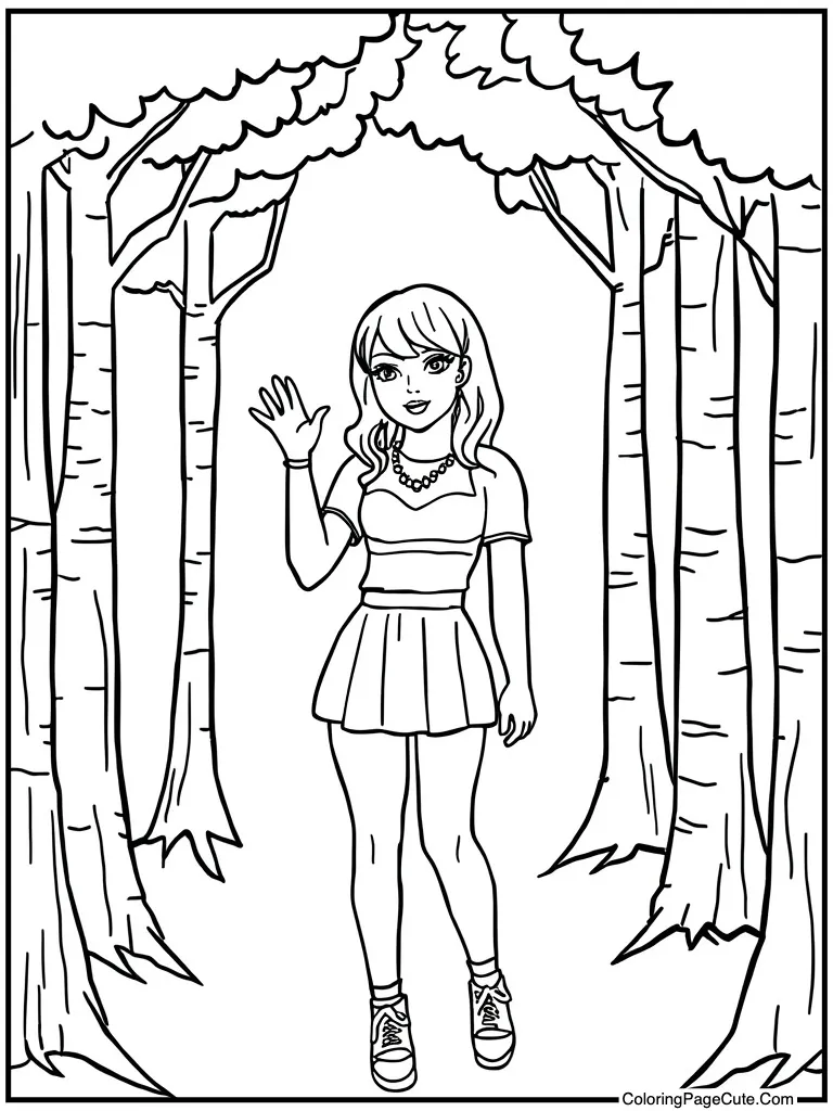 Pop star waving hello