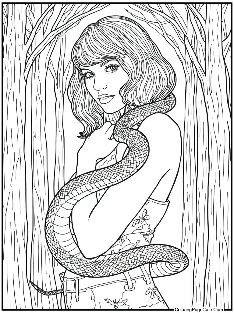 Snake wrapping around arm