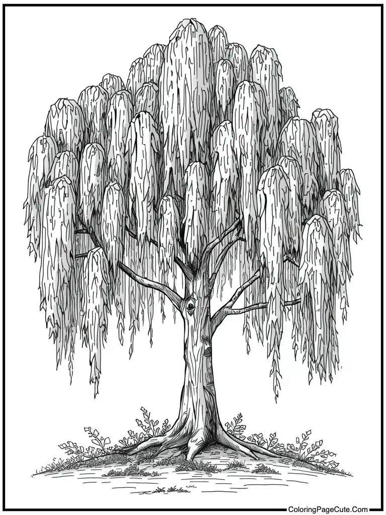 Willow tree magic forest