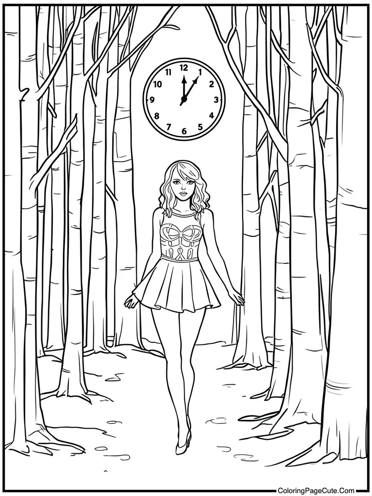 Midnight clock striking twelve