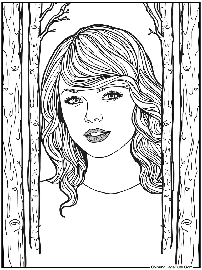 Classic red lip smile