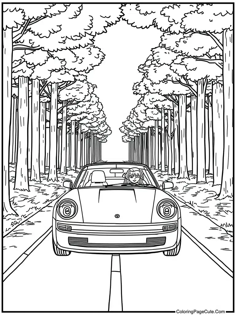 Driving fast getaway car