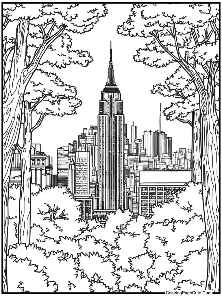 New York skyline view