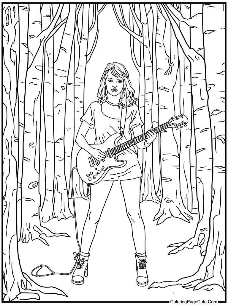 Band geek playing instrument