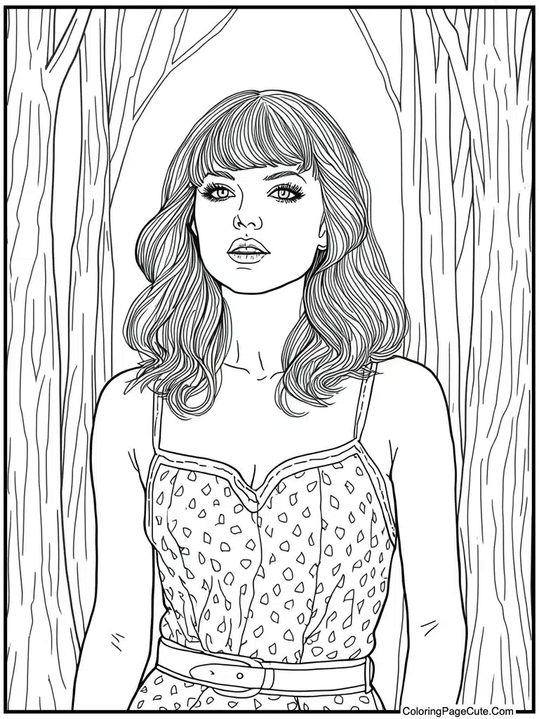 Detailed sketch for adults