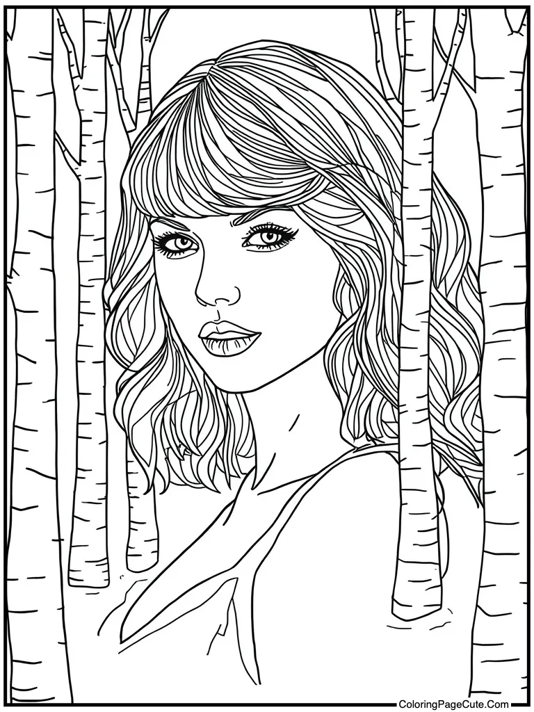 Geometric shape portrait art