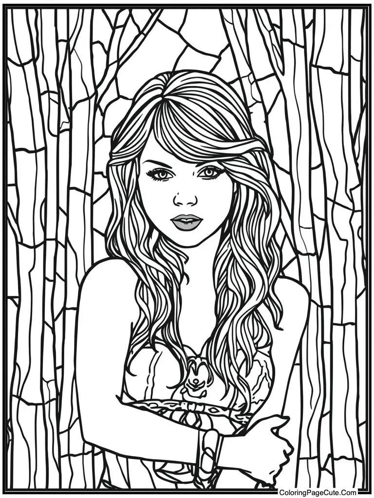 Stained glass window look