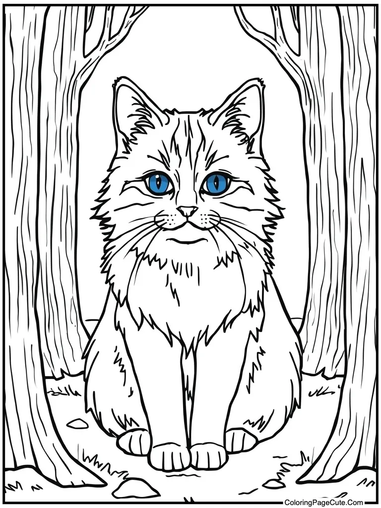 Ragdoll cat blue eyes