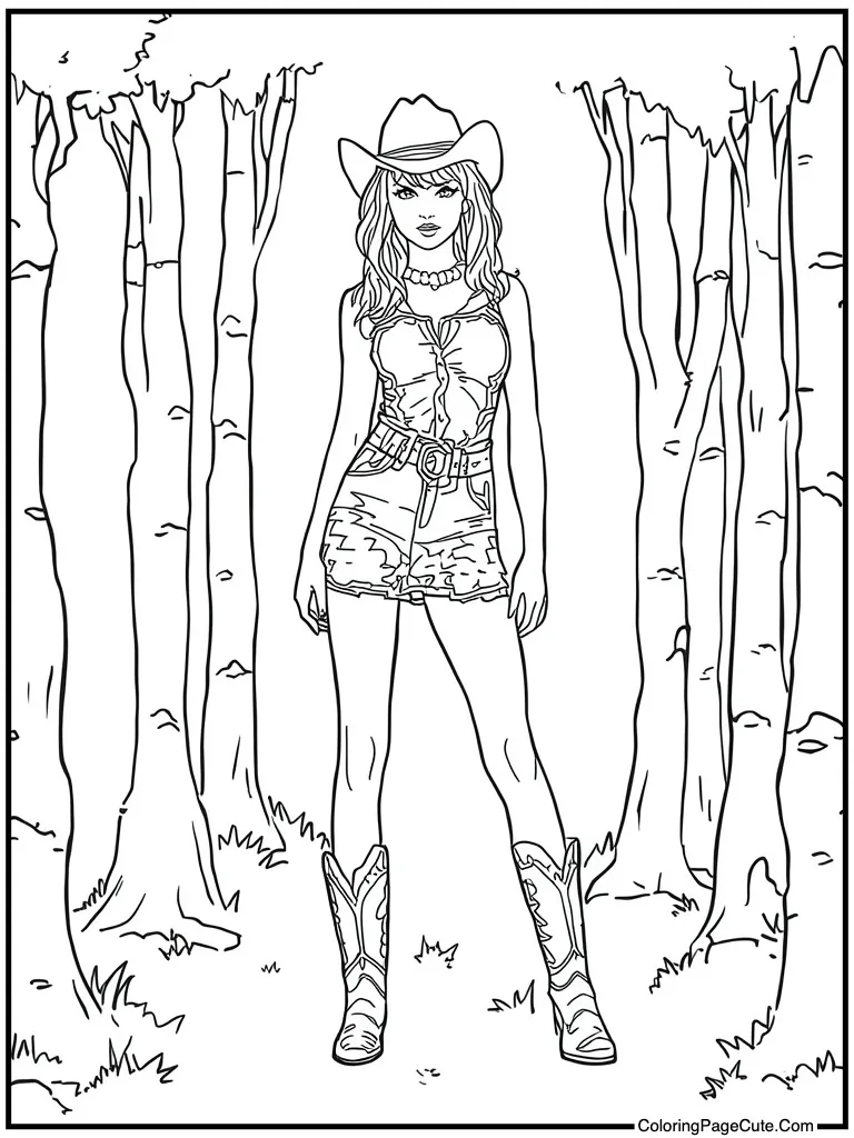 Wearing country cowboy boots