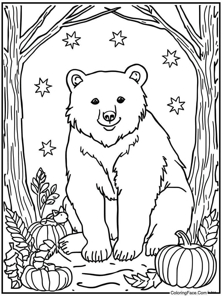 Bear hibernating for winter