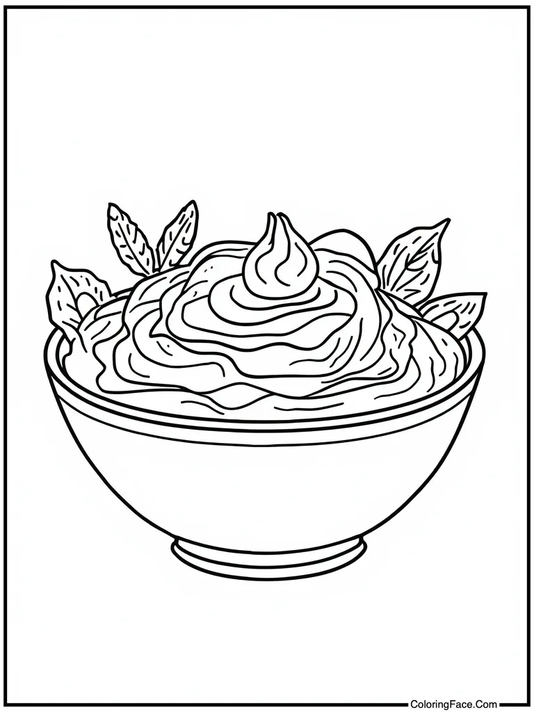 Mashed potatoes in bowl