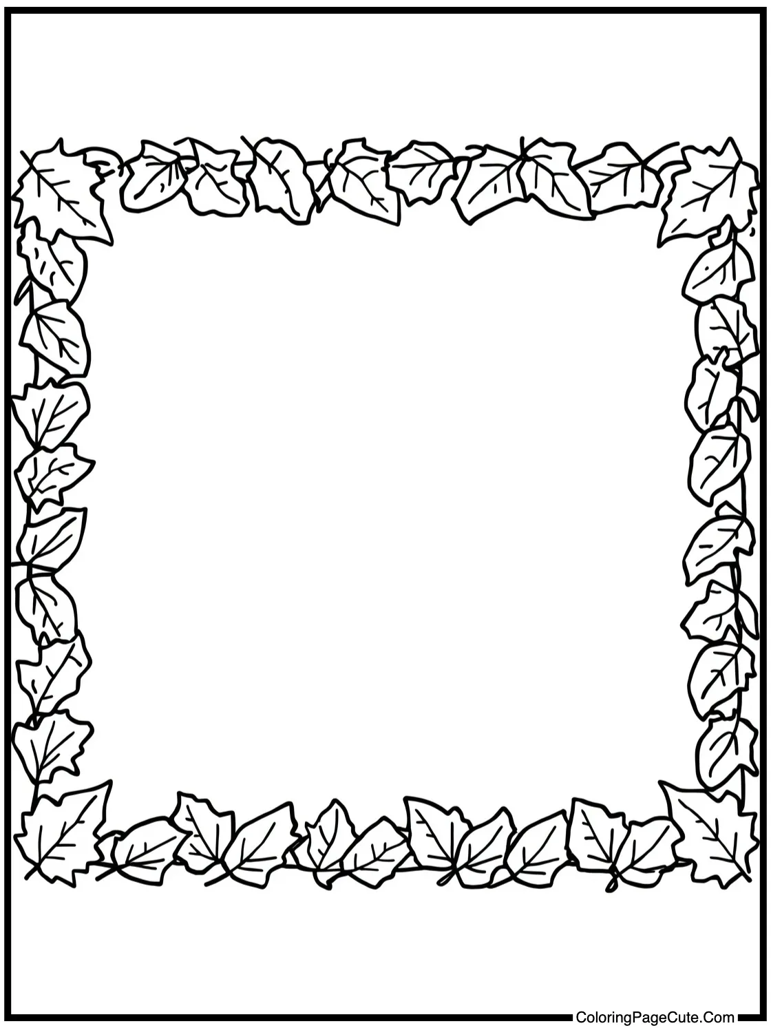 autumn leaves border