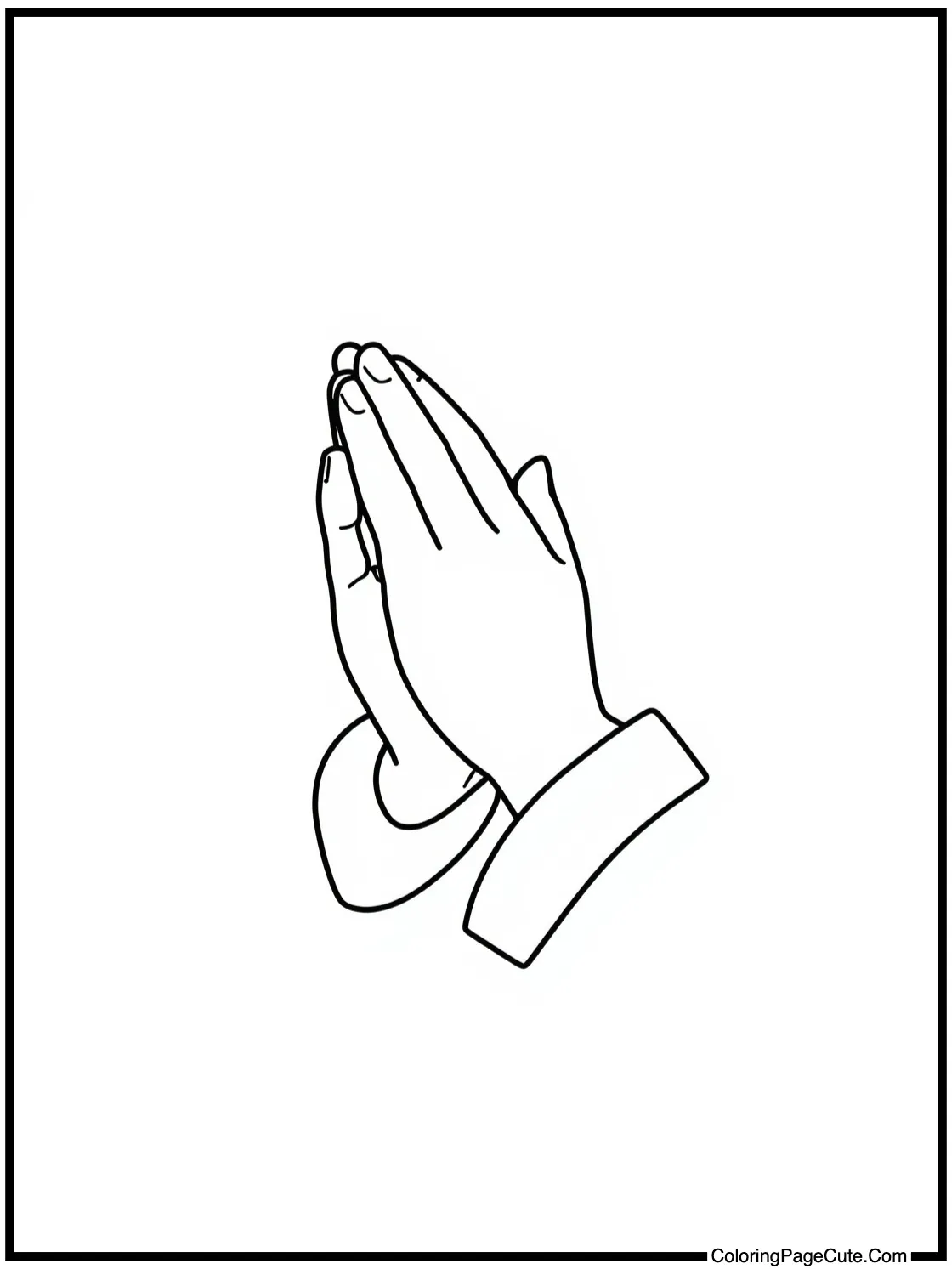 thankful hands praying