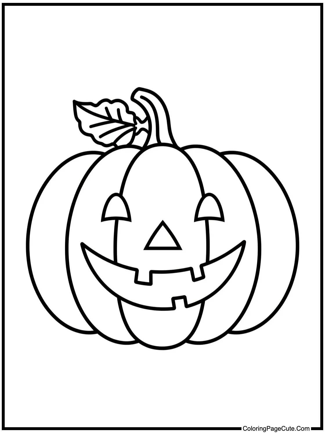 cheerful pumpkin face