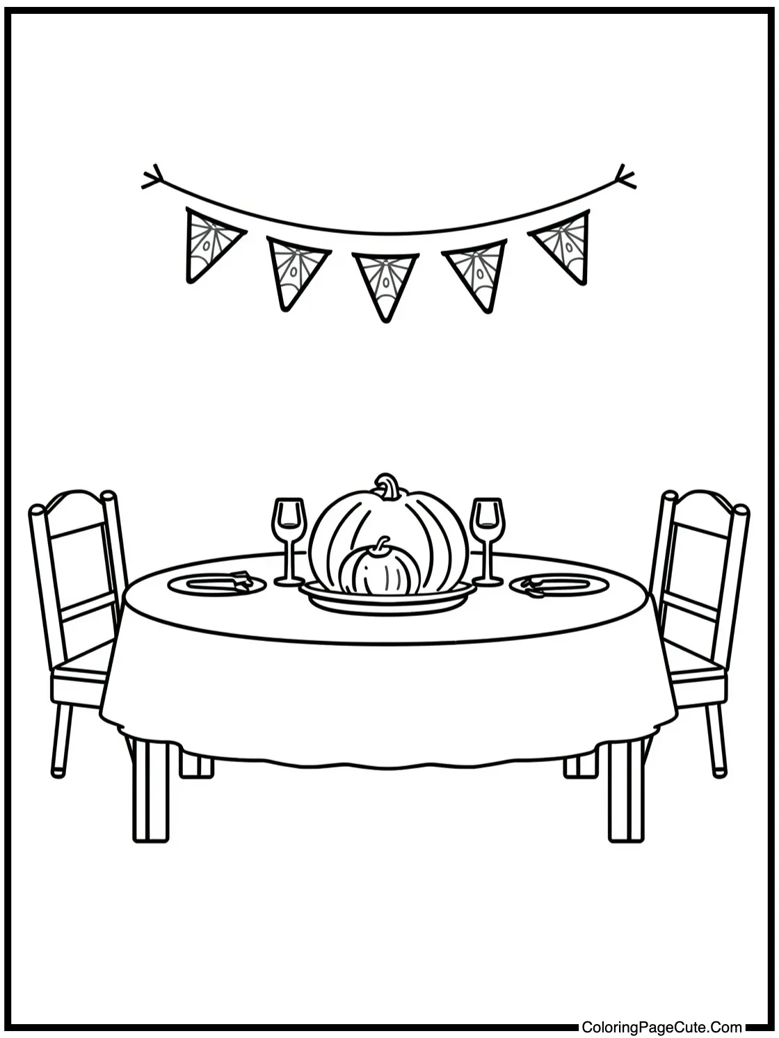 festive table setting