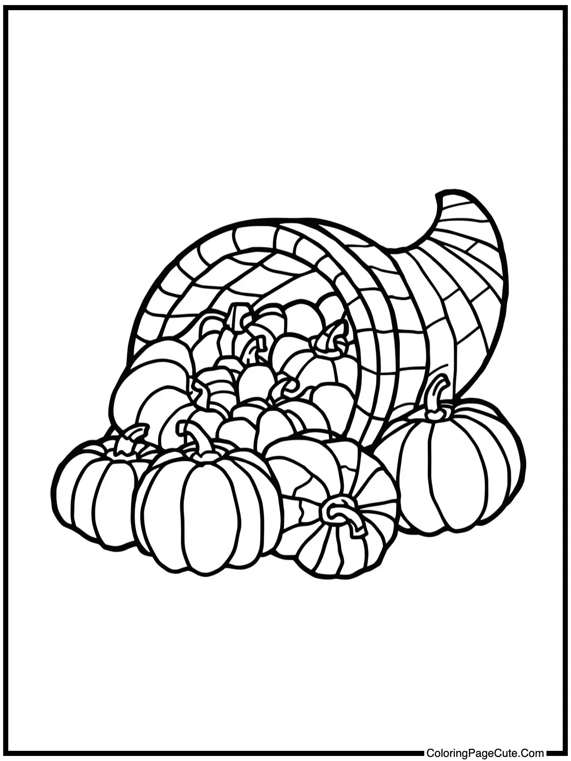 cornucopia with gourds