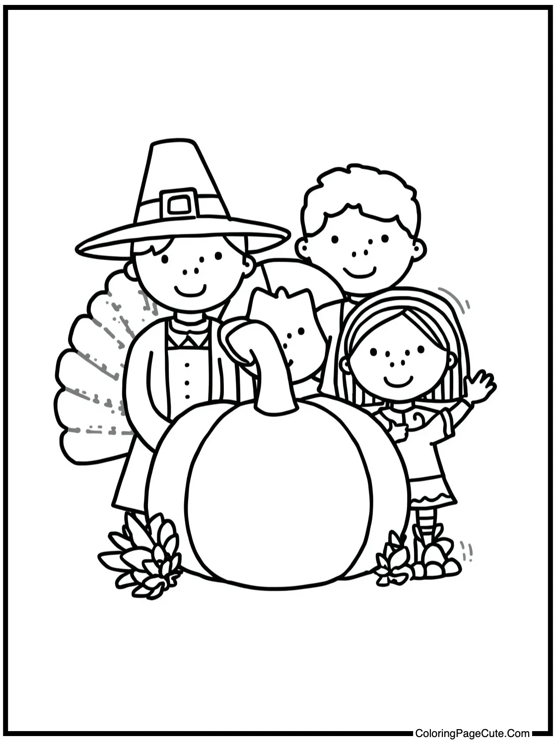 thankful family smiling