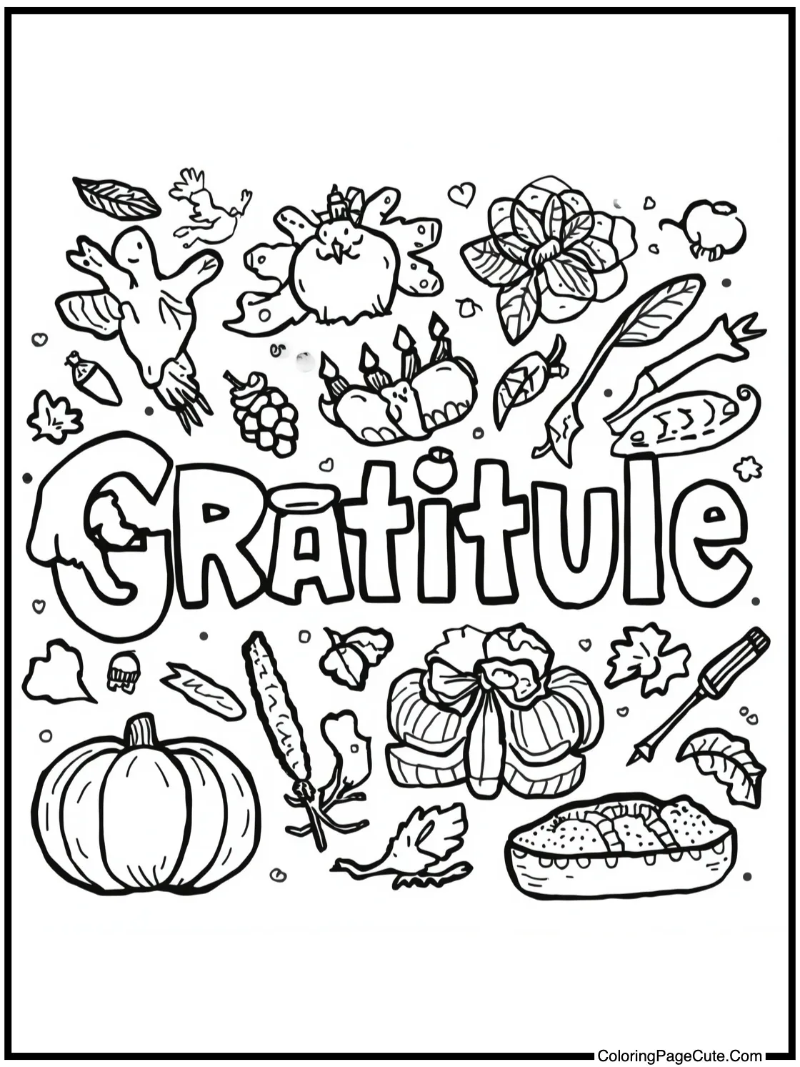 gratitude word art