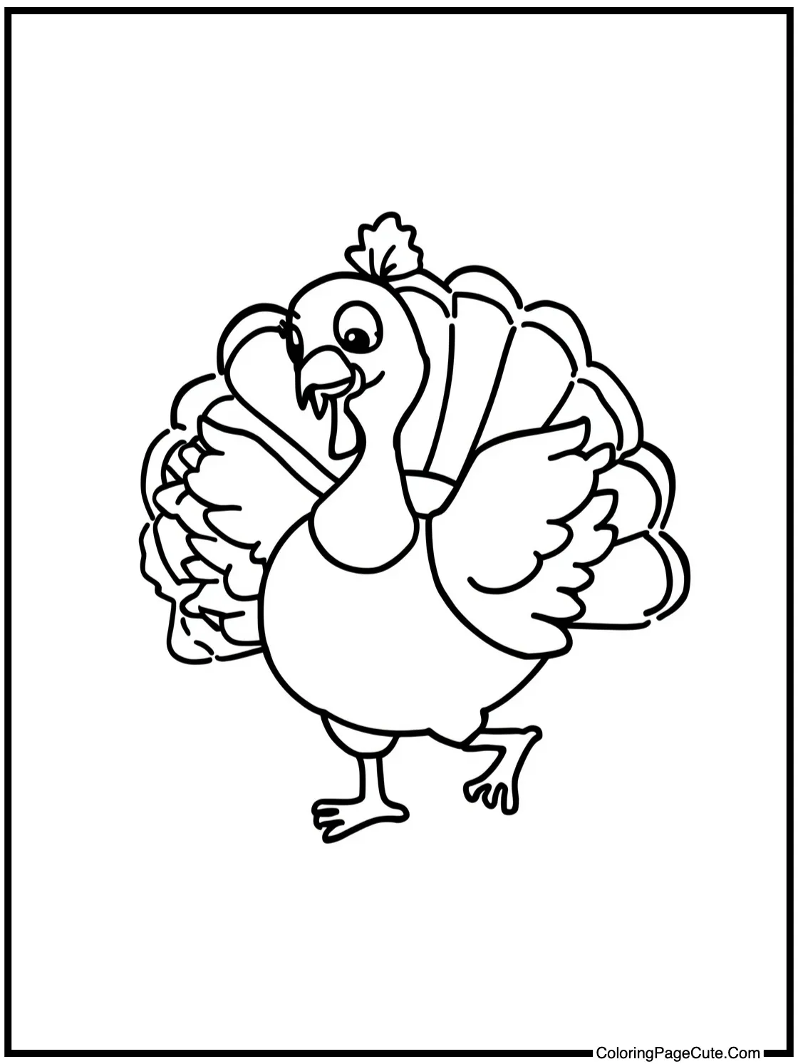 adorable turkey dancing